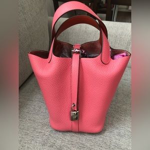 Hermes Picotin 18 Rose Azalee